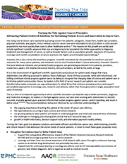 Turning the Tide Against Cancer Principles: Advancing Patient-Centered Solutions for Sustaining Patient Access and Innovation in Cancer Care